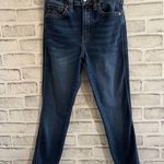 Women’s KanCan medium/dark wash distressed shark bite skinny jeans 5/26 Blue Photo 0