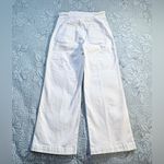 Hudson Jeans Hudson Wide Leg Front Seam White Ankle Crop Jeans with Attached Tie – Size 8💛 Photo 6