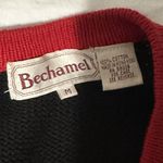 Vintage Bechamel Black Cardigan Holiday Sweater Womens M Scottie Dog Embroidered Size M Photo 4