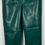 Wilfred Pants 4 Aritzia Melina Faux Green Leather Straight Edgy Grunge 90s Indie Photo 0