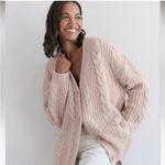 Jenni Kayne New With Tags  Blush Cable Cocoon Cardigan Photo 1