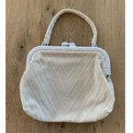 vintage marchioness fully beaded elbow handbag cream ivory Pearl wrist champagne White Photo 0