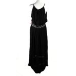 No Boundaries NWT Black Maxi Dress with Crochet Detailing - Summer Goth Style - Size XL Photo 3