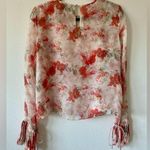  Charlie Floral Silk Pleated Tie Sleeve Blouse Exclusive by Intermix Photo 2