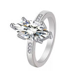Boutique 2 Ct Marquise Simulated Diamond Engagement‎ Ring, Size 7 NEW Photo 1