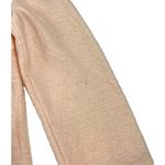 Chico's  Jacket Blazer 100% Knitted Wool Women's Size 4  Pink Business Cottagecore Photo 4