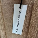 White + Warren Shine Sleeveless Tank Dress Golden Peach Tan Gold Metallic XS New Photo 9