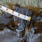 Levi's Levi’s 501 Black Cut Off Jean Shorts Womens Size 27 Button Fly Distressed Photo 3