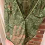 Victoria's Secret NWOT  Green Lace Teddy Bodysuit  Photo 1
