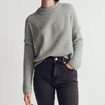 Madewell Havener Cable Knit Sage Green Women’s Wool Sweater XS NWOT Photo 2