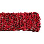 hand made red and grey crochet headband Photo 2