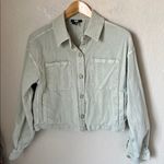 Paige  Connor cropped shacket pale olive Photo 1