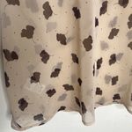 CAbi Beige & Brown Floral Sheer Blouse Lightweight Top Size Small Y2k Photo 3