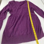 Liz Lange  maternity cable knit sweater purple XXL Photo 8