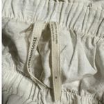 Anthropologie  Midi  Dress Women's Med White Blue Floral Strapless Tunic High Low Photo 6