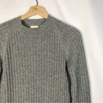 AG Adriano Goldschmied Reign Gray Ribbed Wool Cashmere Midi Sweater Dress M Photo 4