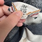 Pink Rose Hoodie with Banded Bottom Photo 2