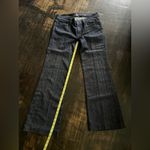 7 For All Mankind Women’s Dojo Lattice Pocket Flare Dark Wide Leg Jean 28 NWOT Photo 1