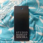 Badgley Mischka Studio Women's Nightgown XL Lace Trim Blue & White Floral NEW Photo 3