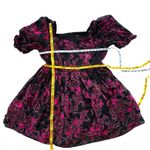 Torrid  16 Dress Retro Cocktail Plus Semi Formal Velvet Burnout Babydoll Dress Photo 12