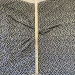 Lauren Ralph Lauren Blue & Brown Leaves Tie Front Back Zip Midi Dress 14 Photo 5