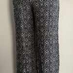 American Eagle ‎ black blue white XS Paisley Floral Smocked Waist  Pant boho Y2K Photo 0