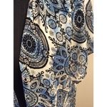 Torrid Blue Print Long Kimono Shrug Bolero Duster Kaftan Open Front 0 Photo 4