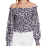 Wild Flower Bouquet Off The Shoulder Blouse Photo 0