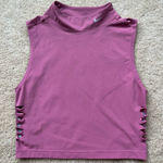 Nike Pro Dri-FIT Women’s Pink Cropped Mock Neck Cutout Tank Top - Size S - VGUC Photo 0