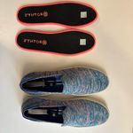 Rothy's The Sneaker Women's Turquoise Melange Slip On Textile Flat Shoe Size 10 Photo 3