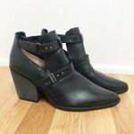 Naturalizer SOUL  Matcha Black Western‎ Ankle Boot Bootie Chunky Heel Size 11 New Photo 1