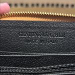 None Brown Suede Studded Wallet with Shoulder Strap Photo 4