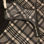 Le lis  Faux Leather‎ Trim Black and Tan plaid shift dress Size M​​​ Photo 2