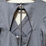 Vince Long Sleeve Paneled V-Neck Midi Maxi Open Back Dress Size 6 Photo 9