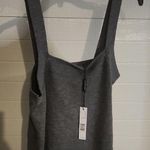 Elie Tahari  100% Merino Wool Squareneck Ribbed Tank Top Size XL Photo 0