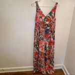 Olivia Moon V-Neck V-Back Maxi Dress Floral Photo 1
