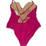 Old Navy  Women's 3X Pink Halter One Piece Swimsuit Open-Back Plus Size Photo 2