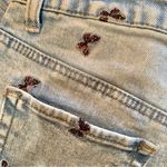 Tinseltown Women's  butterfly embroidered distressed skinny jeans Photo 7
