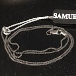 SAMUEL B Sterling Silver Popcorn Necklace Oxidized Caviar Chain 20” NWT Photo 0