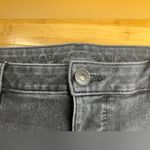 American Eagle Women The Dream Jean Black Midi Cutoff Stretch Denim shorts|Sz:18 Photo 4