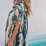 12th Tribe Vaughn Blue Sea Womens Top- Size Small- NWT Photo 1