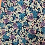 J.Jill Blue Purple Floral Spring Summer Romantic Coquette Skirt Size Medium Photo 2
