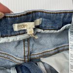 Maje Shorts Womens Blue Denim Button Fly Raw Hem EU Sz 40 Photo 2