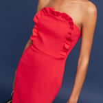 Anthropologie BLACK HALO X Valerie Strapless Ruffle Dress Photo 0