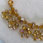 Boutique Champagne AB Crystal Bead Necklace Bracelet Earrings Set Photo 4