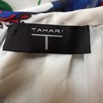 Tahari Multi Rainbow Floral Long Sleeve Midi Dress 10 NWT $118 Vibrant Spring Photo 2