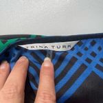 Trina Turk  Sleeveless Geometric Womens Top Sz 0 Y2K Mod Retro Preppy Polka Dots Photo 10