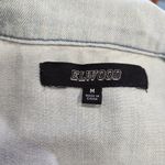 Elwood Distressed Denim Coat Trucker Jacket in Light Wash Size Medium Blue Photo 7