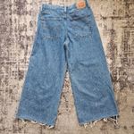 Levi's Blue '94 Baggy Wide Leg Jeans Raw Distressed Hem Size 29 Photo 3