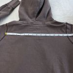 American Eagle Y2K Graphic Print Hoodie Womens M Brown Cropped Pullover Pocket Size M Photo 7